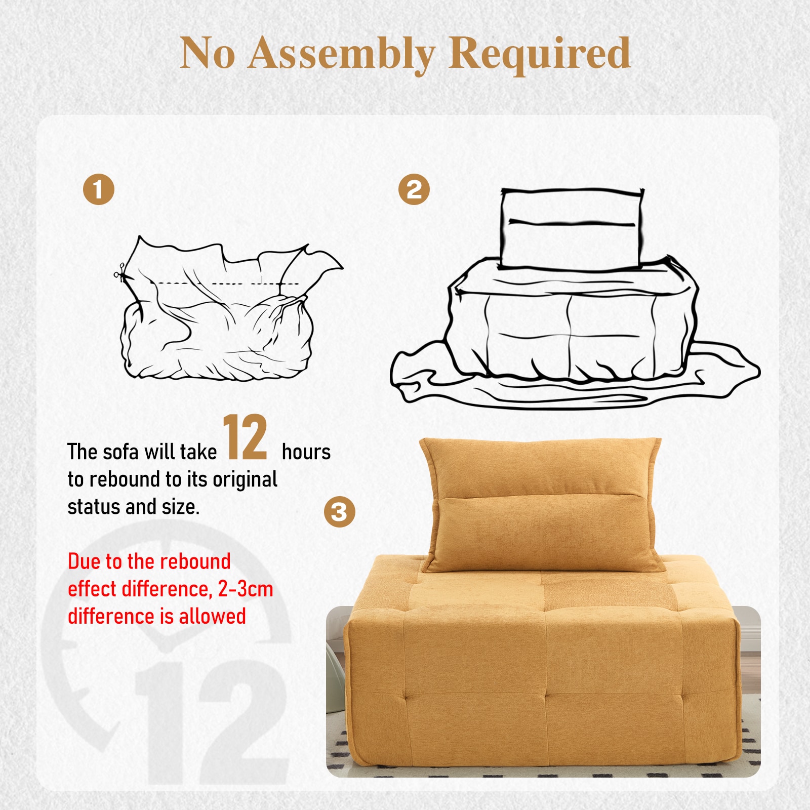 Modular Sectional Sofa With Deep Seat And Adjustable Backrest_voghion.com